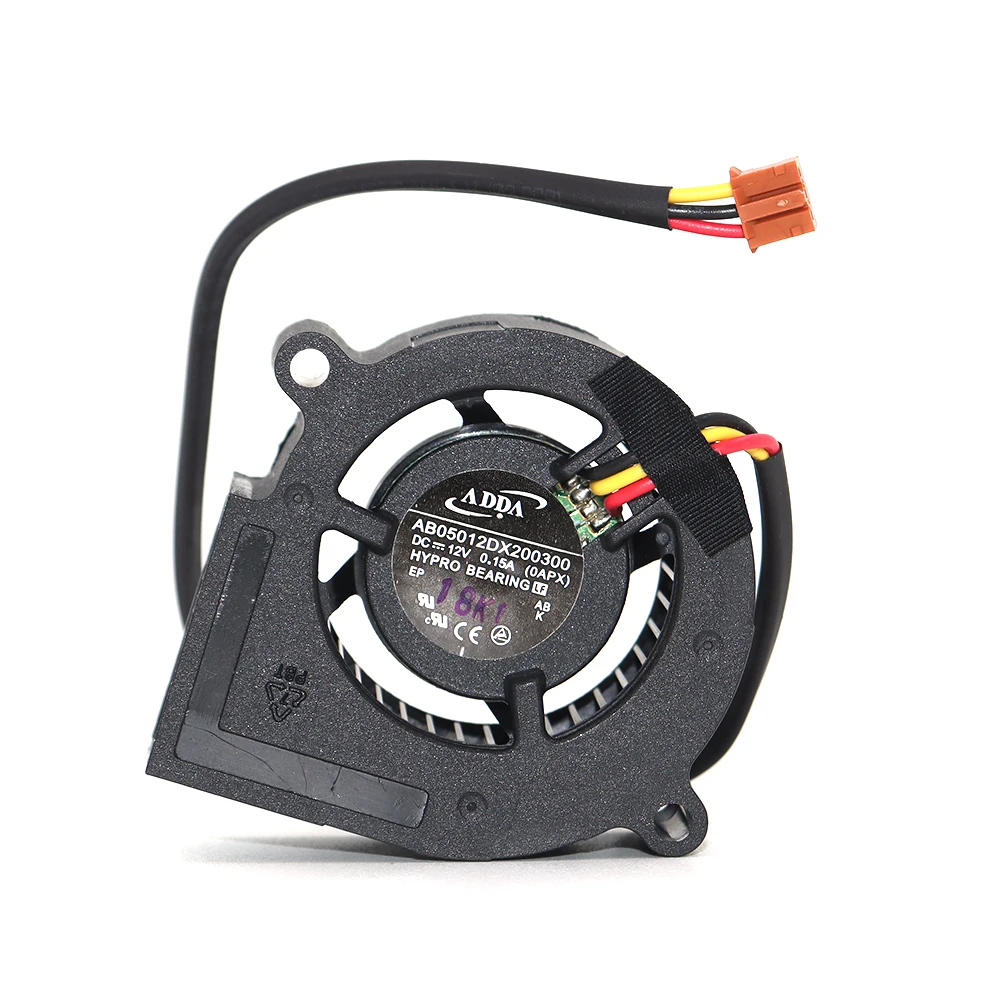 AB05012DX용 새로운 오리지널 5cm 원심 팬 200300   AB05012DX 200600   프로젝터 송풍기 냉각 팬 12V 0.15A 3선