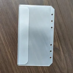 A5a6 5-teilige Binder-Reiß verschluss ordner für 6-Ring-Notebook-Ordner Transparente Loseblatt-Akten beutel