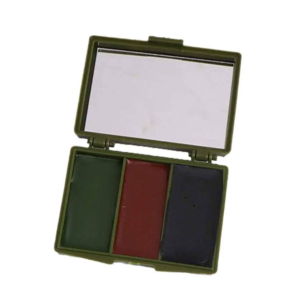 Pintura a óleo de camuflagem para homens e mulheres, fãs do exército, CS Shooting Face, treinamento militar ao ar livre, caça, equipamento tático de futebol, 3 cores