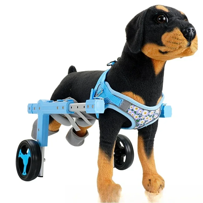 Dog Wheelchair Pet Assist Car Teddy Dog Cat Hindlimb Disabled Paralysis Car Hindleg Bracket Assist Cart