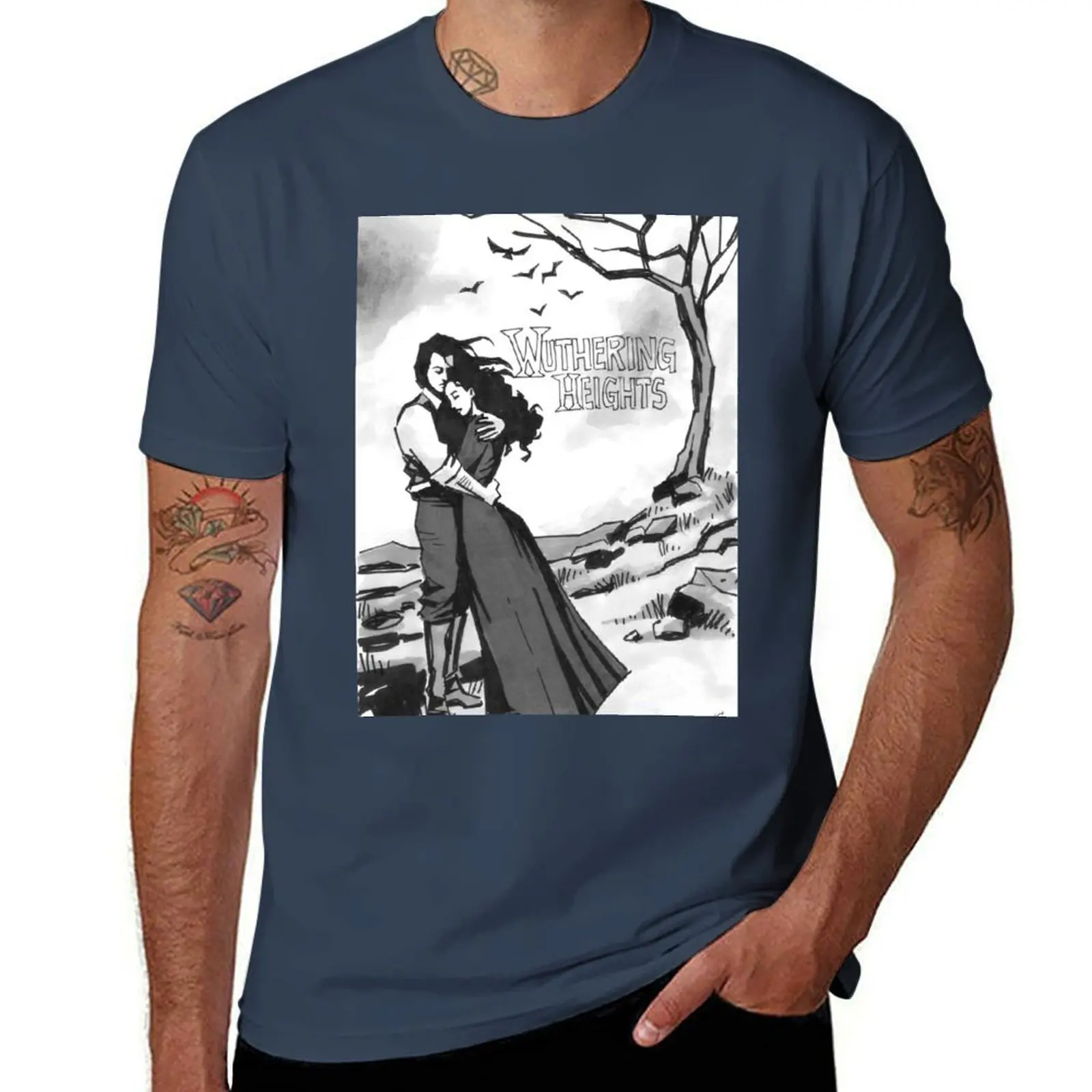 

Wuthering Heights T-Shirt Fashion Print Casual Short Sleeve