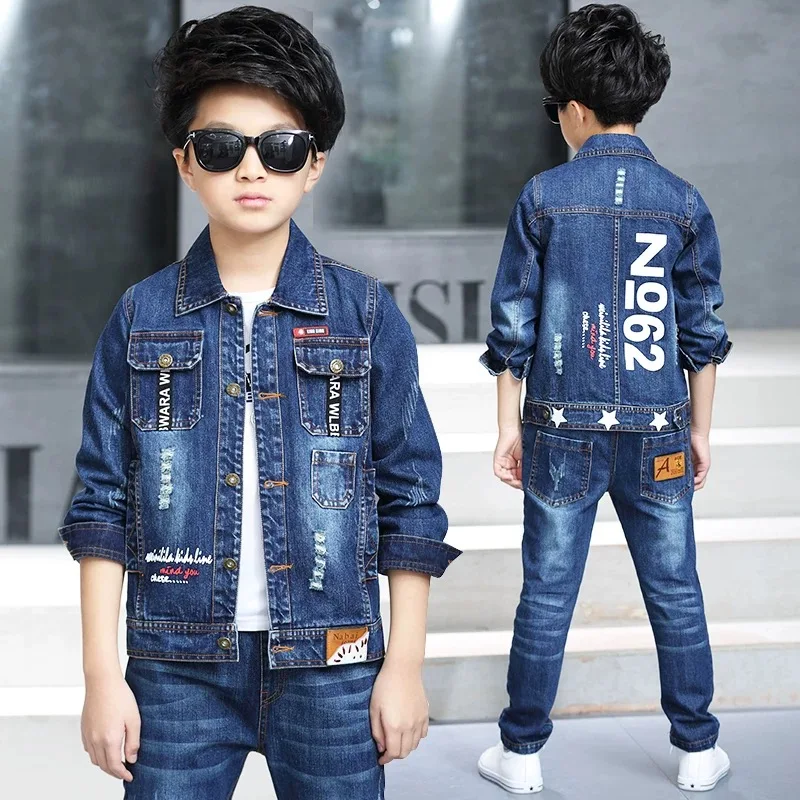 

Children's Clothing Boy Spring Suit 2020 New Korean Children's Denim Suit Two Sets Of Spring And Autumn Children Clothes Tide