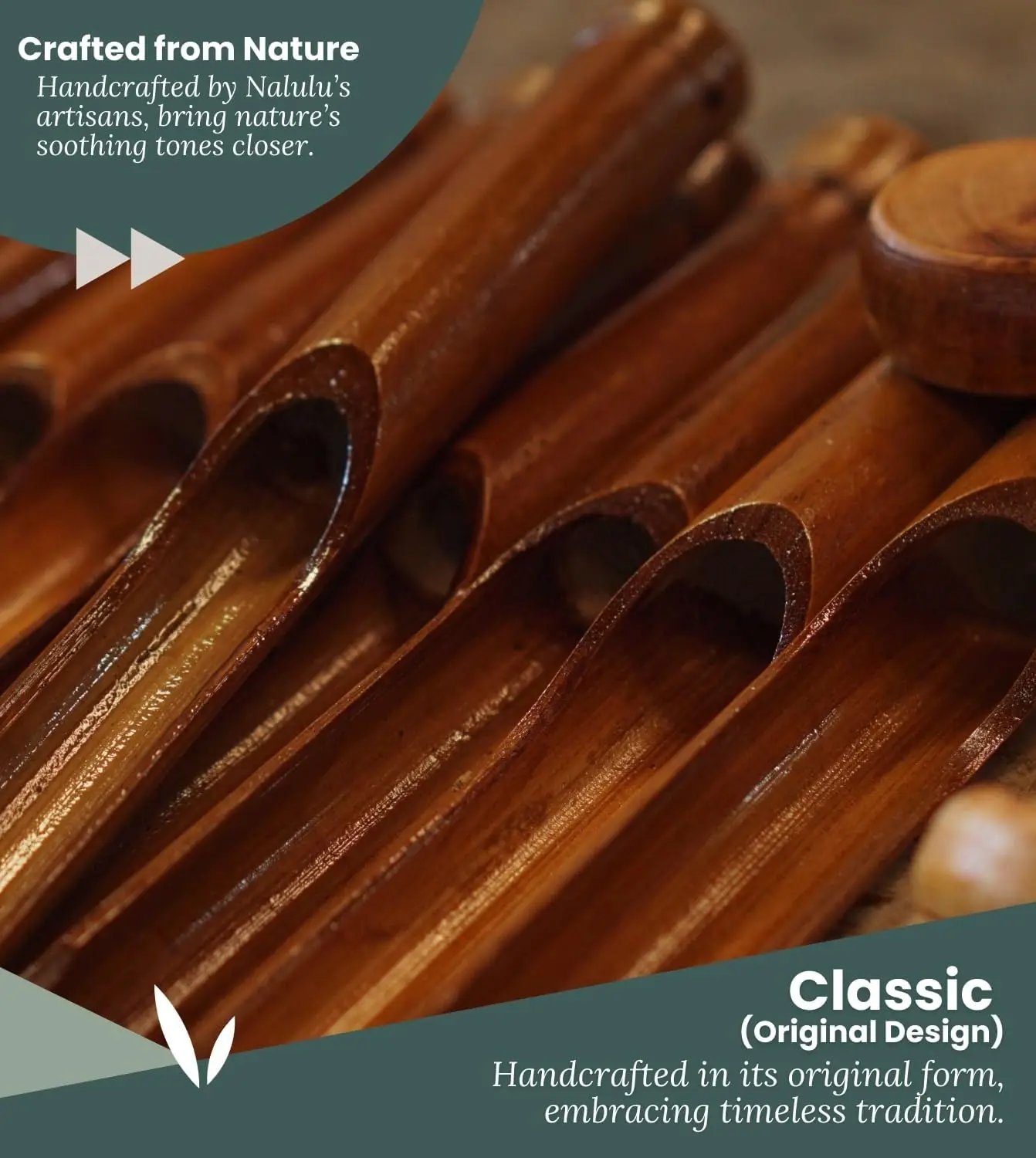 Classic Bamboo Wind Chimes for Outdoor Decor, Handcrafted with Calming Tones, Perfect Gift