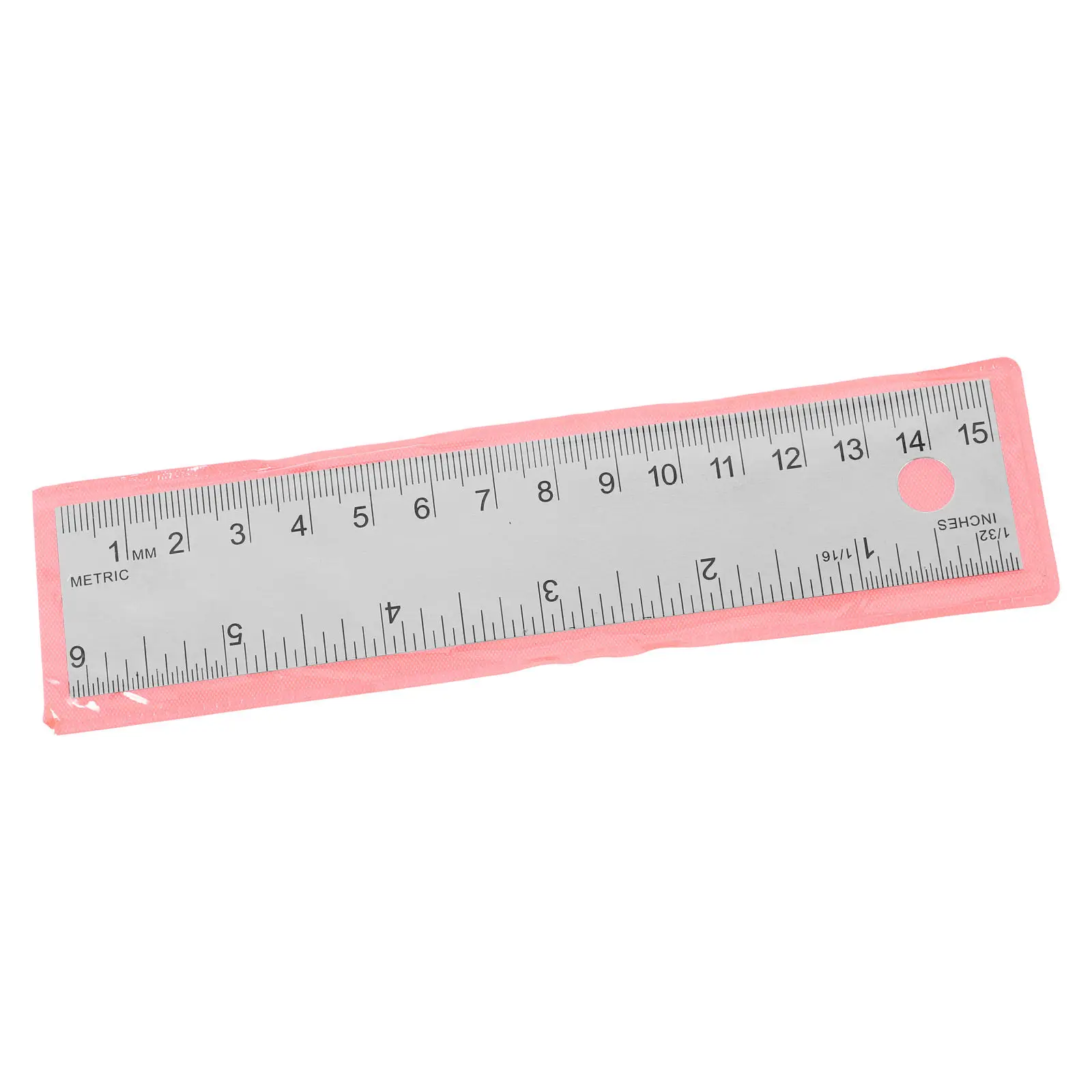

Stainless Steel Cork Backed Ruler Metal Ruler Inch Centimeter Markings Office School Precision Drawing Tool 15Cm 6Inch