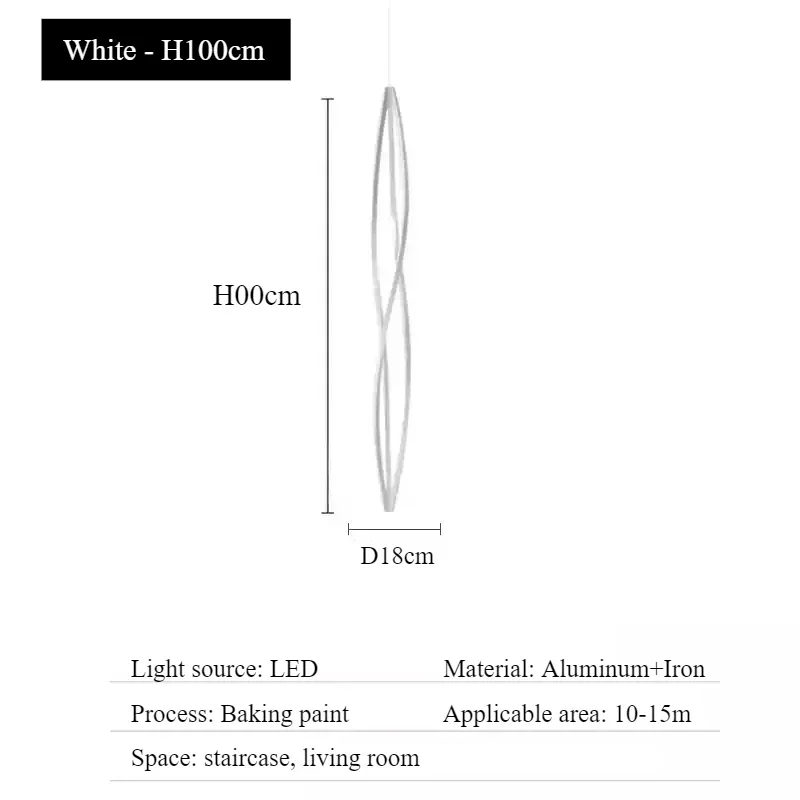 

SANDYHA Modern LED Chandelier Pendant Light for Living Room Dining Table Bedroom Staircase Stylish Home Decoration Bright Energy