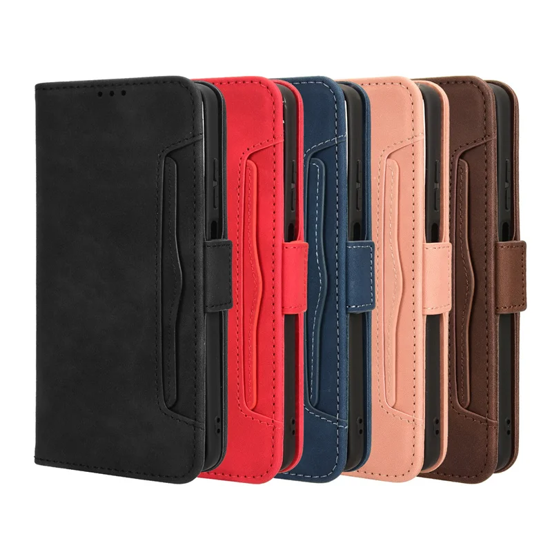 For Motorola Moto G04 G24 G14 G34 G54 G84 Premium Leather Flip Multi-card slot Cover For Moto MotoG 04 14 24 34 54 84 Phone Case