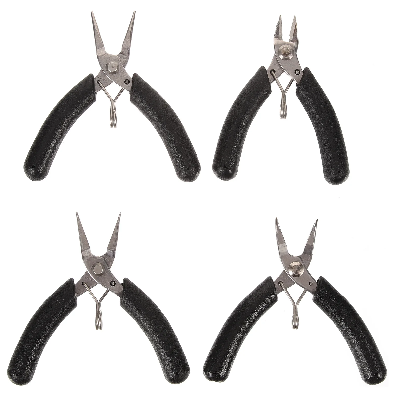 

4Pcs Jewelry Plier Set Resistant Handmade Nose Smooth Jaw for DIY Crafts Jewelry Making Tools