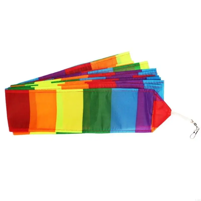 54DA Kite Tail Long Tube Tail for Single String Kite Stunt Kites Accessories Outdoor Sport Flying Windsock Rotary & Anti-Tear