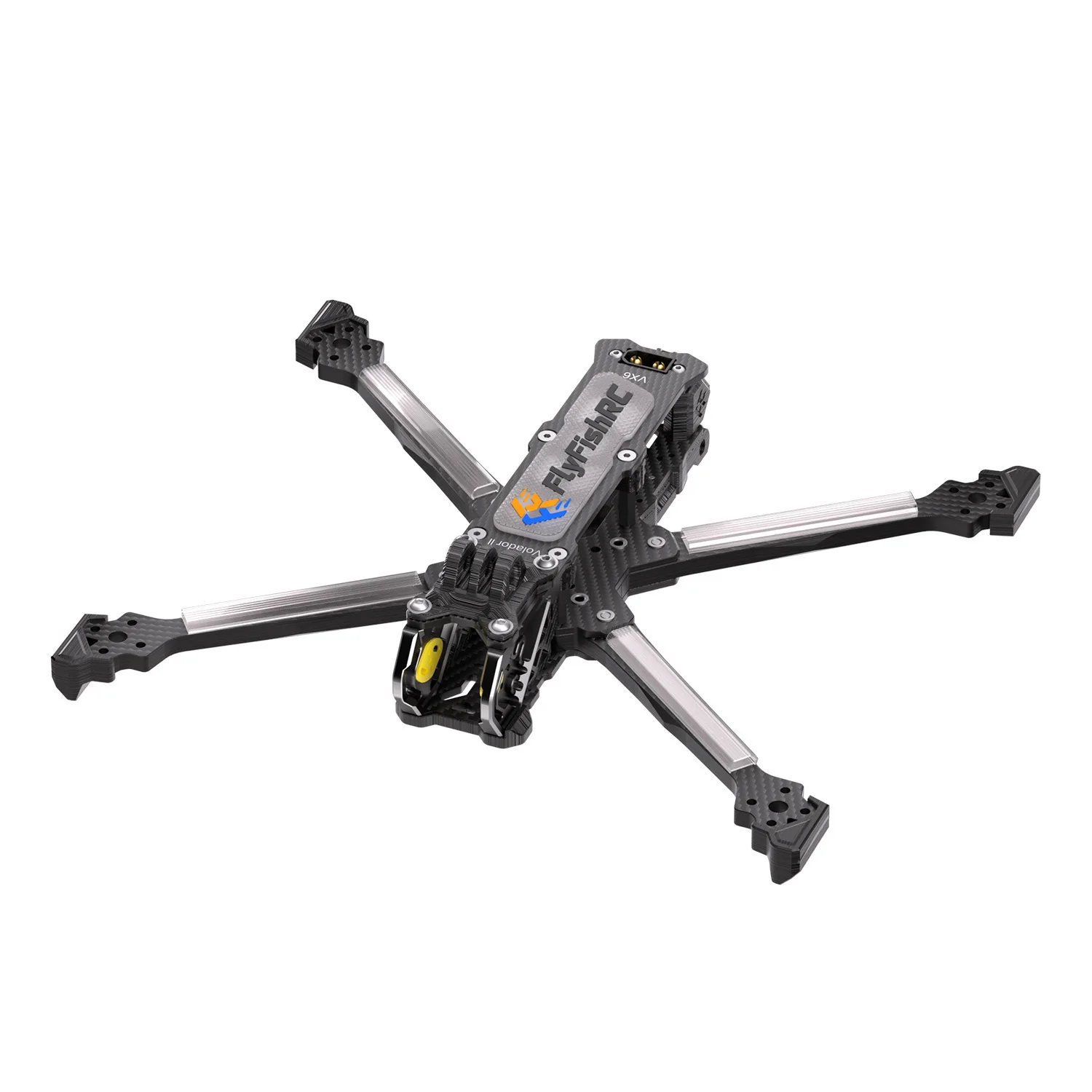 FlyFishRC Volador II VX6 V2 Freestyle FPV T700 6-inch Frame Kit Compatible with DJI O3 Air Unit, Suitable for FPV Four