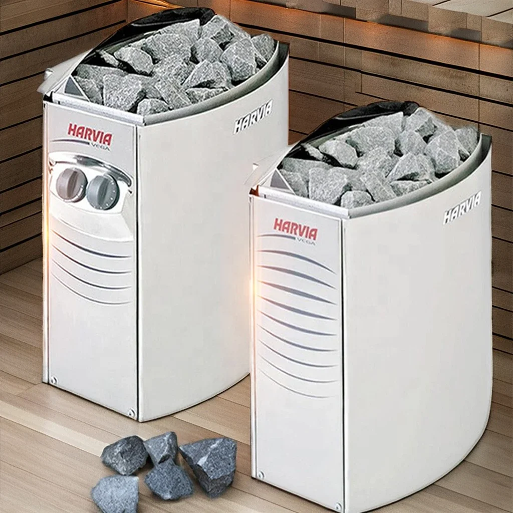 HARVIA Modern Design Dry Steam Sauna Heater Package 220V Solid Wood Stove With Control Panel 3KW 4.5KW 6KW 9KW Power Options