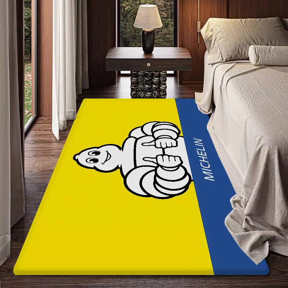 M-Michelins Logo Bathroom Mat Anti-slip Absorb Water Long Strip Cushion Bedroon Mat Hotel Decor Mat