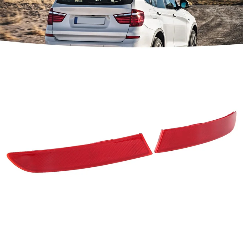 

Reliable 1 Pair New High Quality Car Rear Bumper Side Light Reflector 63257352209 63257352210 For BMW X3 F25 LCI 2013-2017