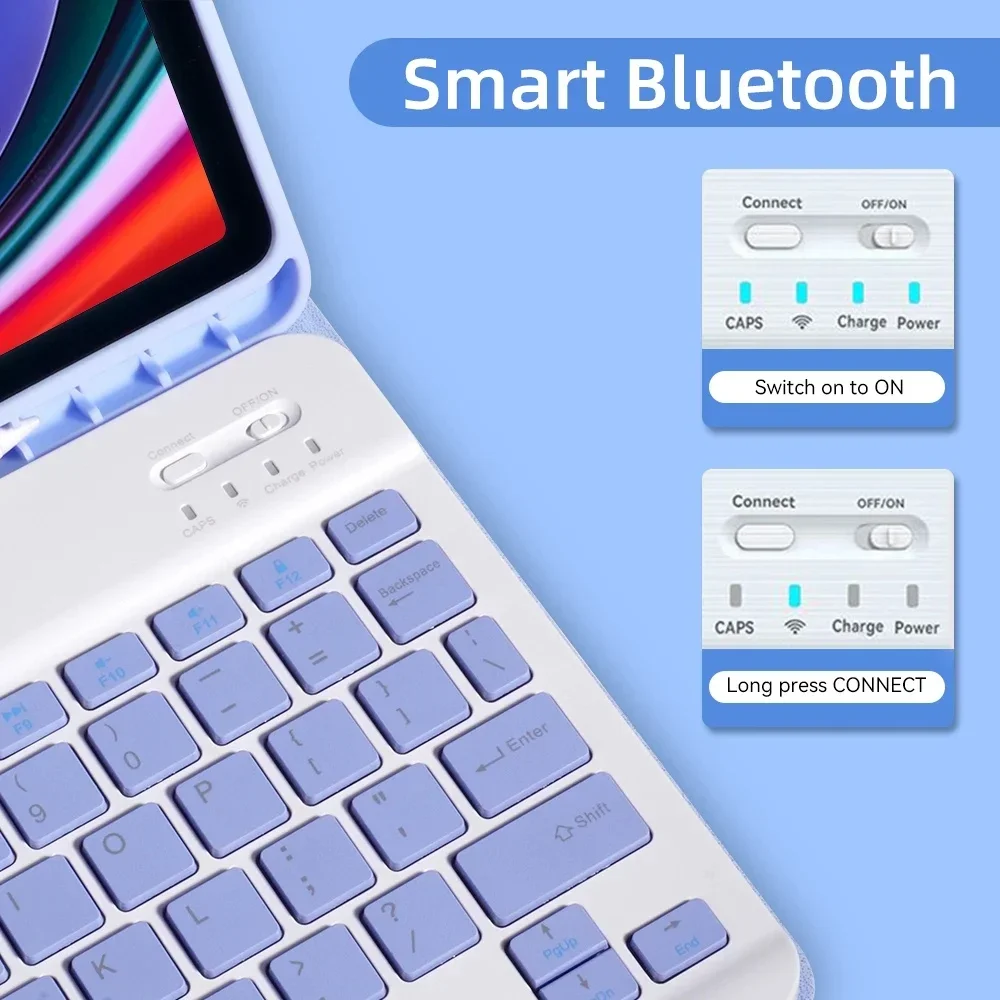 Keyboard Case for Samsung Galaxy Tab S10 FE 10.9 Inch 2025 SM-X520/X526/X526B Keyboard Cover for Galaxy Tab S10 FE 10.9 " Funda 4