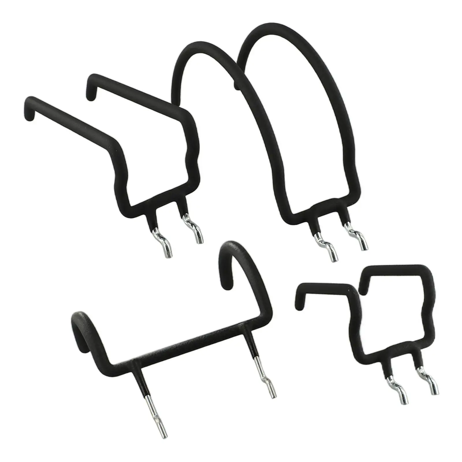 Practical Solution with This Pack of 4 Stainless Steel Pegboard Hooks Designed to Help You Keep Tools Organized Easily
