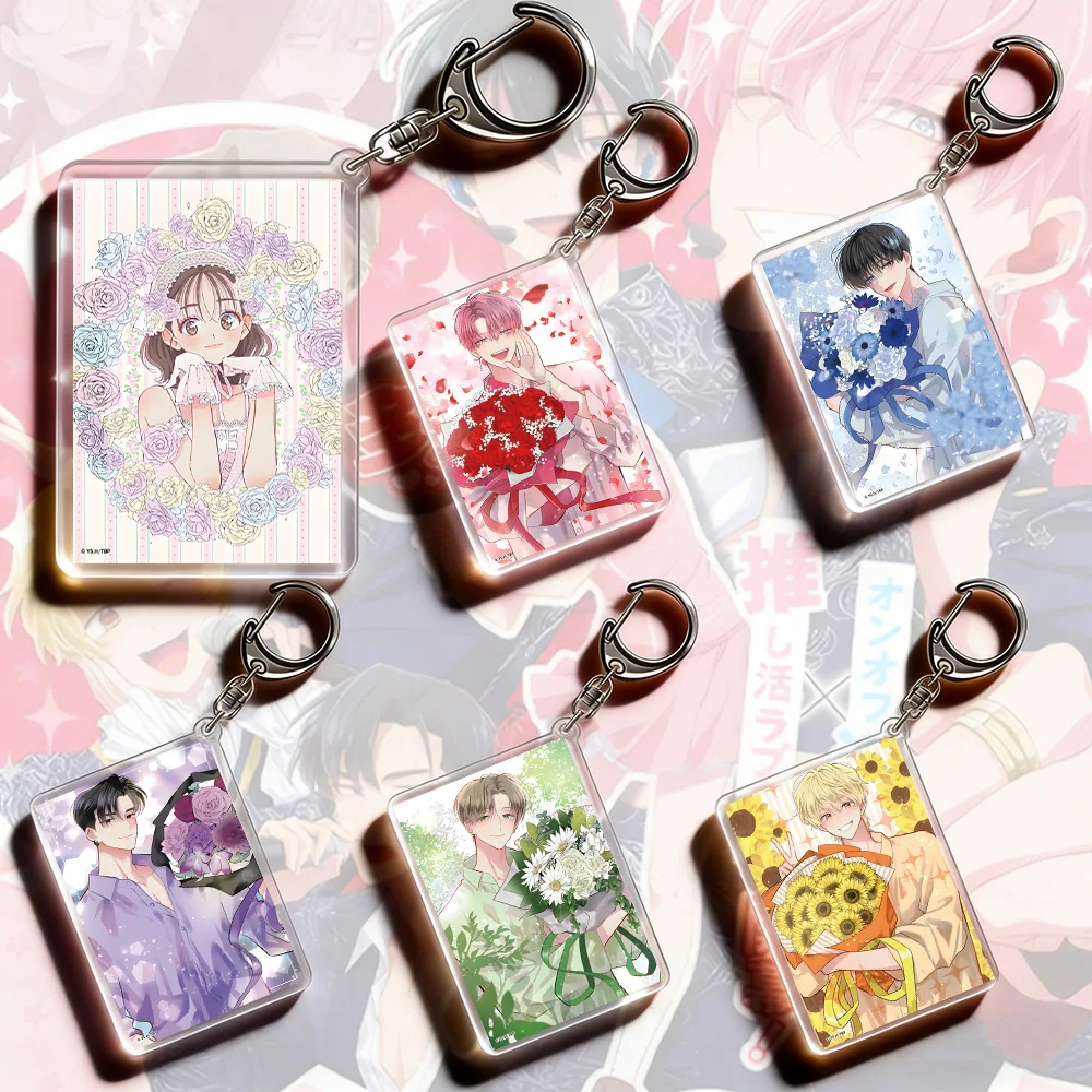 Ouri Sakaguchi Natsuki Ishibashi Keito Tachibana Rintarō Kai Tamon Fukuhara Utage Kinoshita Rintarō Kai HD Acryl-Schlüsselanhänger