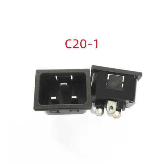 AC 250V 16A IEC 320 C19 C20 Panel Mount Plug Connector Socket