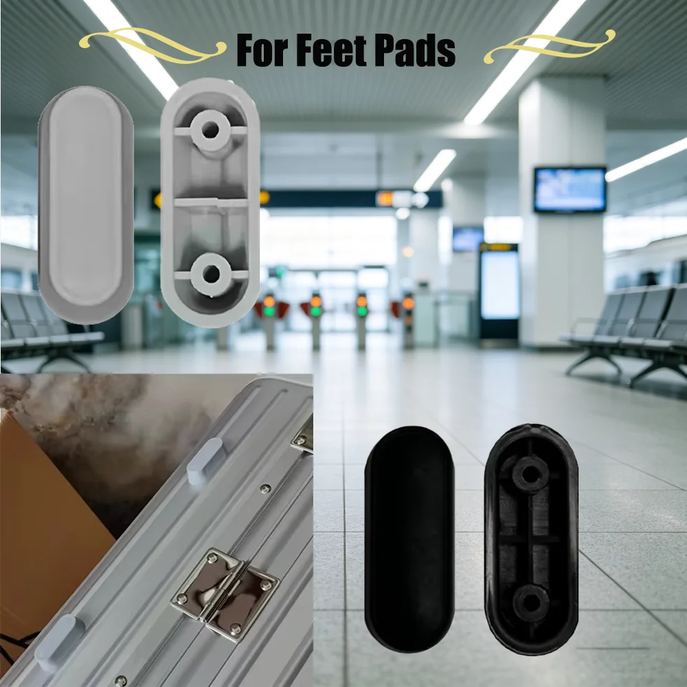 Silent Replacement Luggage Wheels - Geschikt voor Rimowa grijze/zwarte voetkussentjes, vervangende