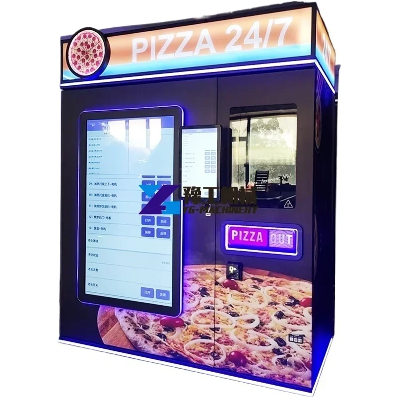 Outdoor Business Self-service Fast Food Making Machine Fully Automatic Pizza Vending Machines for Sale