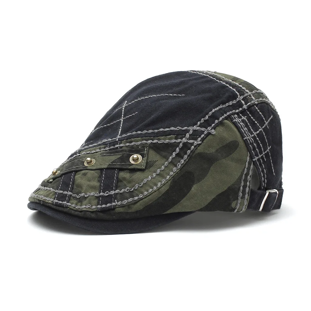 Gorra de hiedra plana ajustable para hombre y mujer, Boina Newsboy para conducir, primavera, verano y otoño