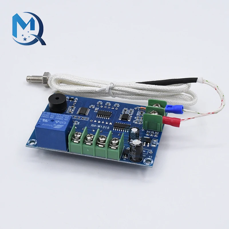 XH-W1315 12V High Temperature Digital Temperature Controller K-Type Thermocouple Temperature Control Board -30~999 Relay