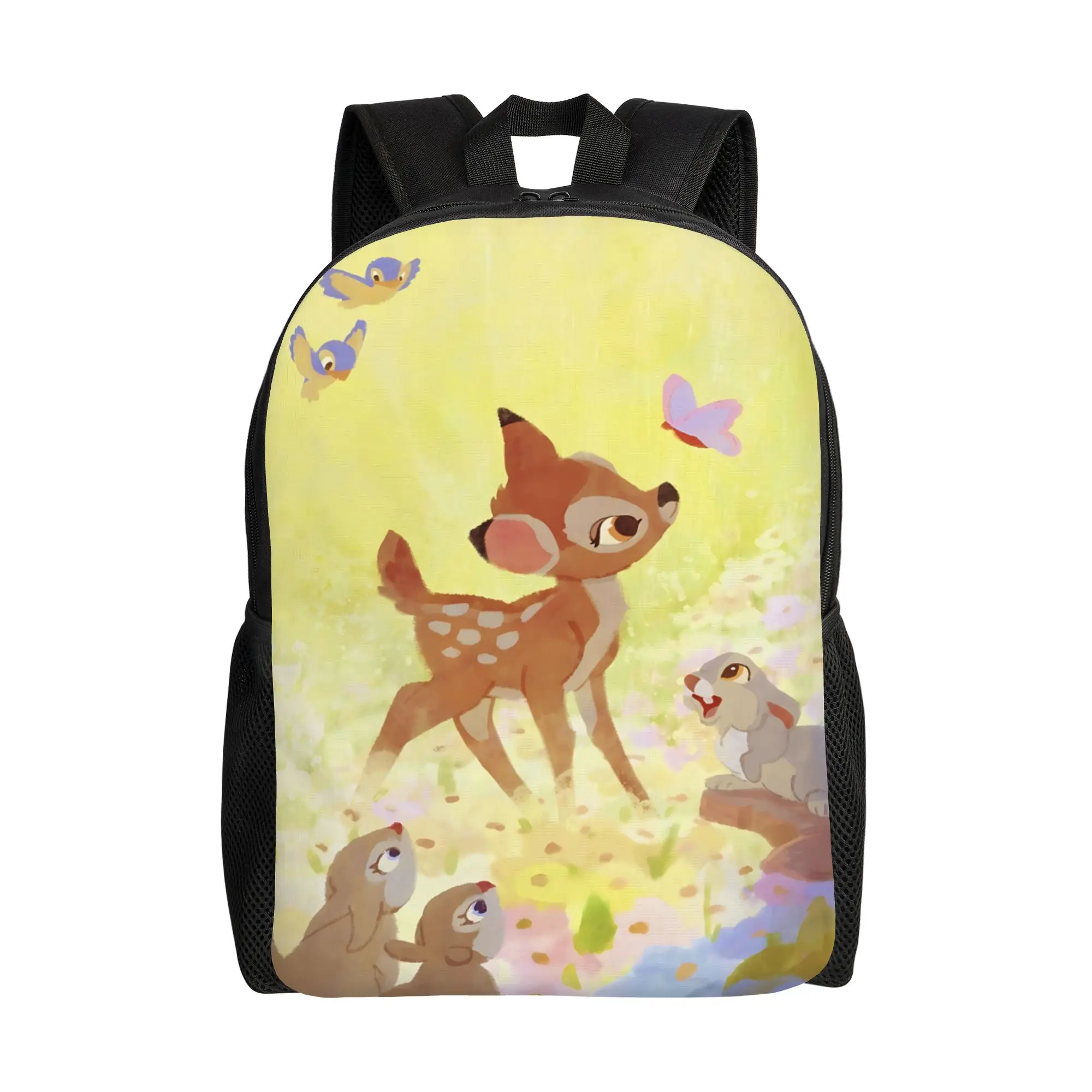 

Рюкзак для первого учебного дня, 1 шт., рюкзак с героями мультфильмов Диснея, легкий рюкзак Бэмби для работы, офиса, рюкзак на молнии