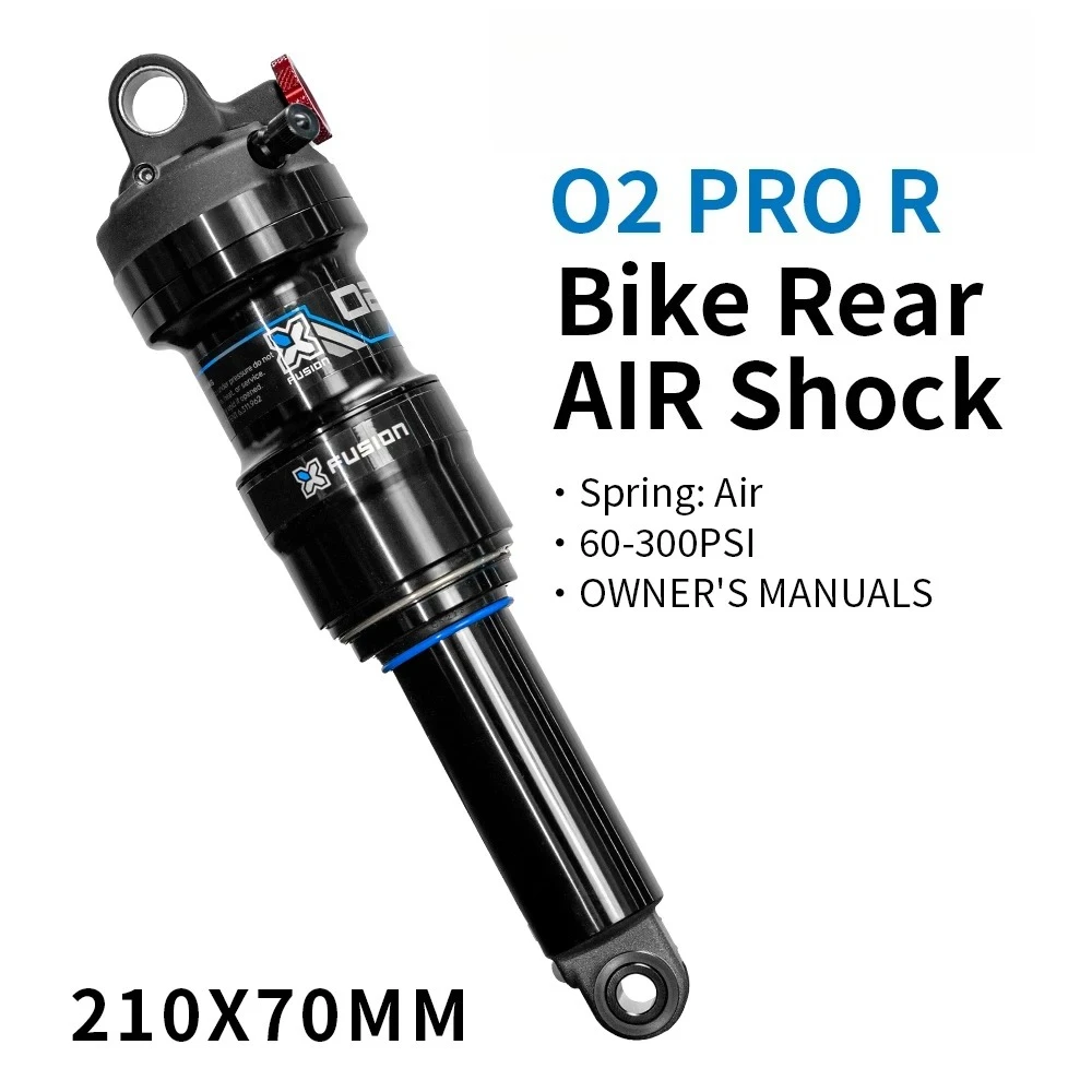 

Rear Suspension 02 Pro R Air Spring Shocks Trunnion Mount Rebound Adjustment Aluminum Alloy Motorized Bicycle Cycling