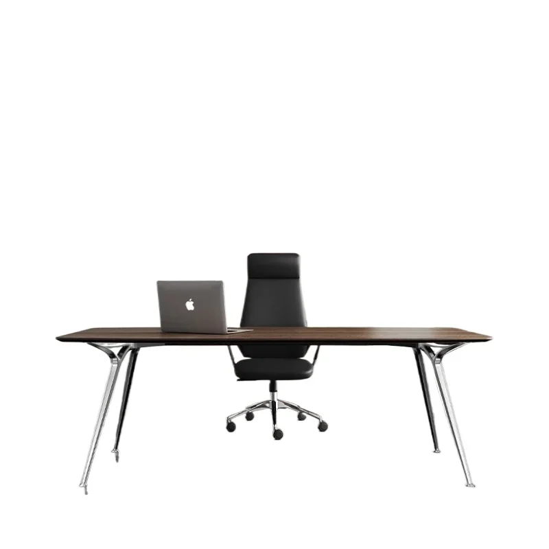 Strong Brown Executive Desk Asthetic Leg Support Luxury Wood Cheap Office Desks Modern Large Mesa De Escritorio Office Furniture