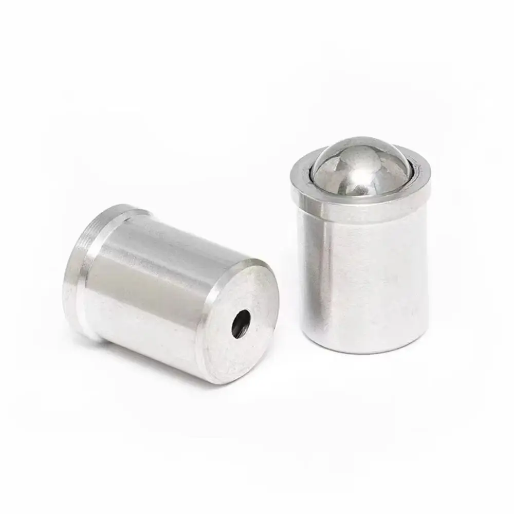 10Pcs 304 Stainless Steel Ball Spring Plunger 2-12mm Threadless Press Fit Push Fit Spring Plunger Smooth Body Anti Rust