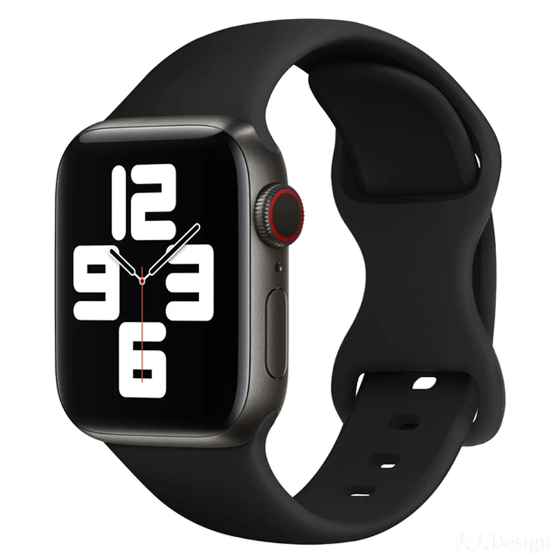 Armband für Apple Uhren armband 49mm 44mm 45mm 41mm 40mm 42mm 38mm Sport Silikon Armband iwatch Serie Ultra 8 7 se 6 5 4 3 Band