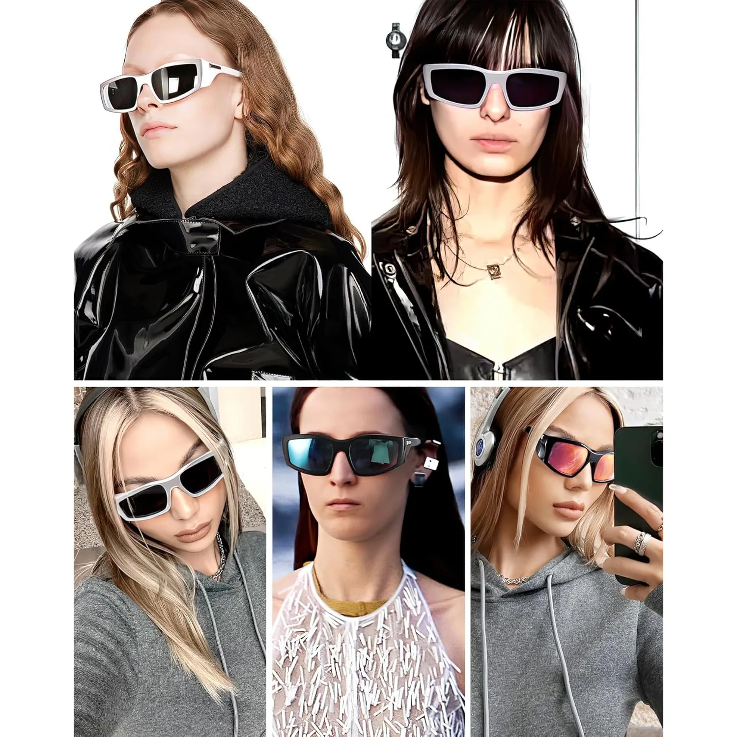 نظارات IOYGlasses-نظارات شمسية مستقطبة للرجال والنساء ، حماية من الأشعة فوق البنفسجية ، ظلال عصرية رائعة ، إكسسوارات سفر ، Y2K ، يجب أن تحتوي على