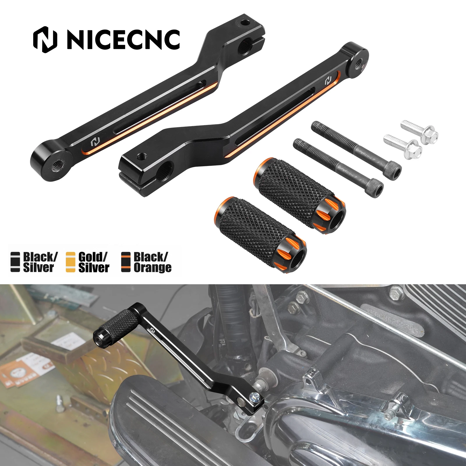 

For 2017-2024 Harley Street Glide FLHX Heel Toe Shifter Levers for Harley RG Road Glide Limited 2020-2024 Road King FLHR 17-2022