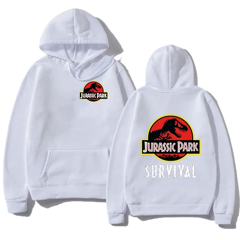 2024 Spring Jurassic Park Printed Hoodie Men Fashion Pullover Casual Women Funny Tops Jurassic World Hoody Cool Men Clothes