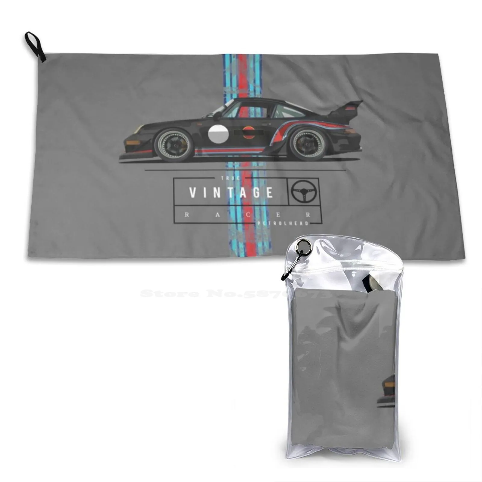 True Vintage Racer ( 2 ) Soft Bath Towel Washcloth Outdoor Rauh Welt Rwb Manga Race Racing Drift Hipster Subspeed Cars