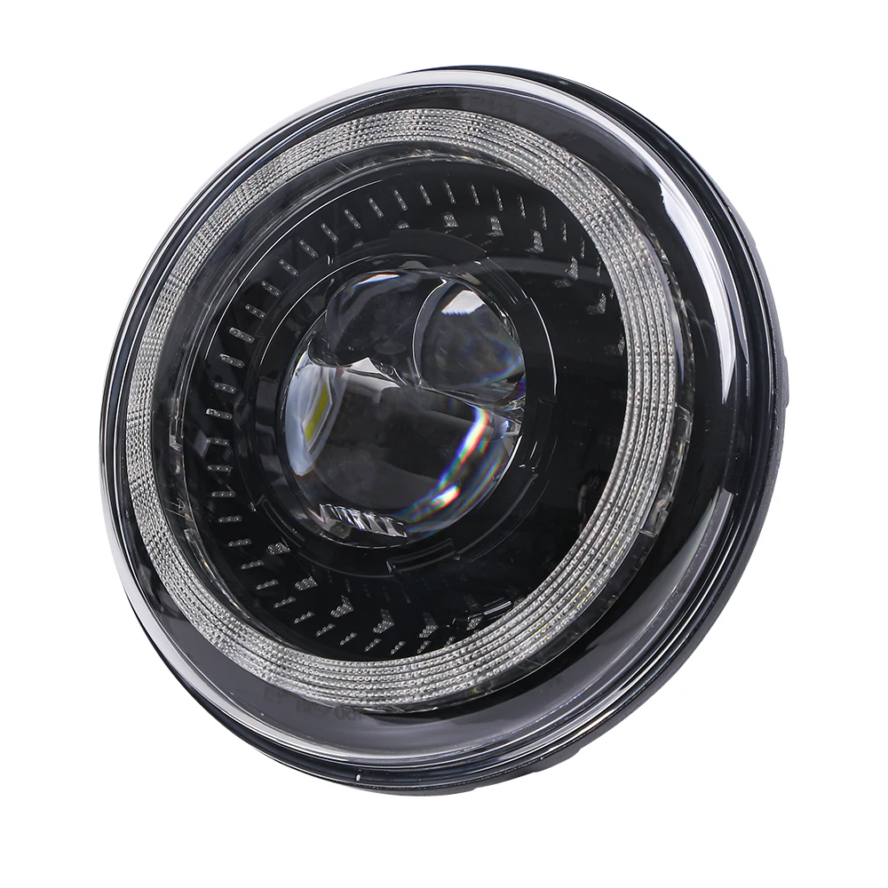 

STLFDot Approved E9 7 Led Dragon Eye Design White Drl Motorcycle Turn signal Headlights for Luces Luz for