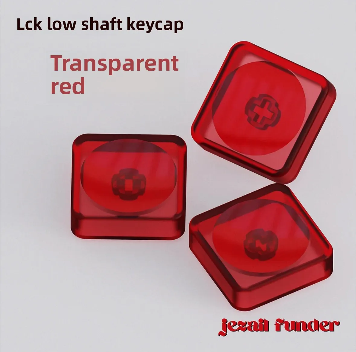 Non-engraved transparent LCK PC material mechanical keyboard low switch ultra-thin keycaps