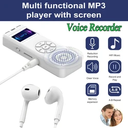 Mini Digital Audio Voice Recorder LED Color Screen A-B Repeat Portable Recorder MP3 Player For Interview Business Support to 64G