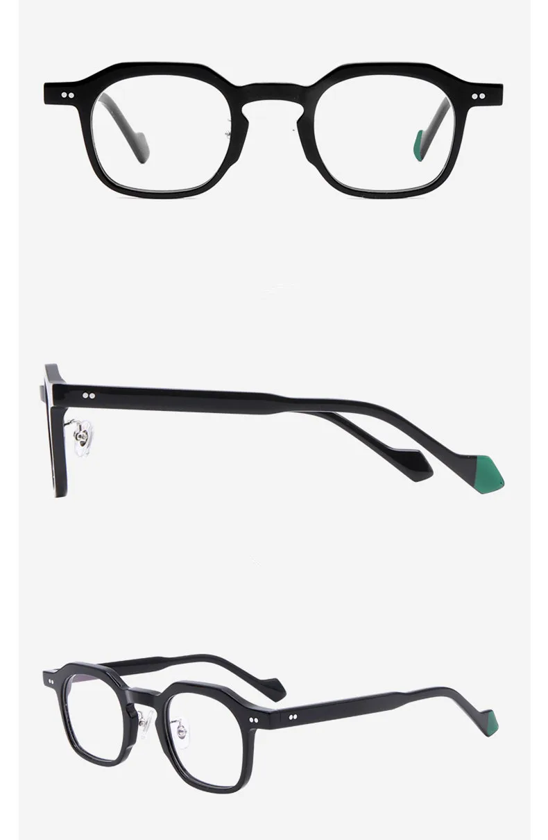 Japanese Handmade Designer Acetate Glasses Frame Square Prescription Eyeglasses Men Women Fashion Optical Myopia Reading Eyewear