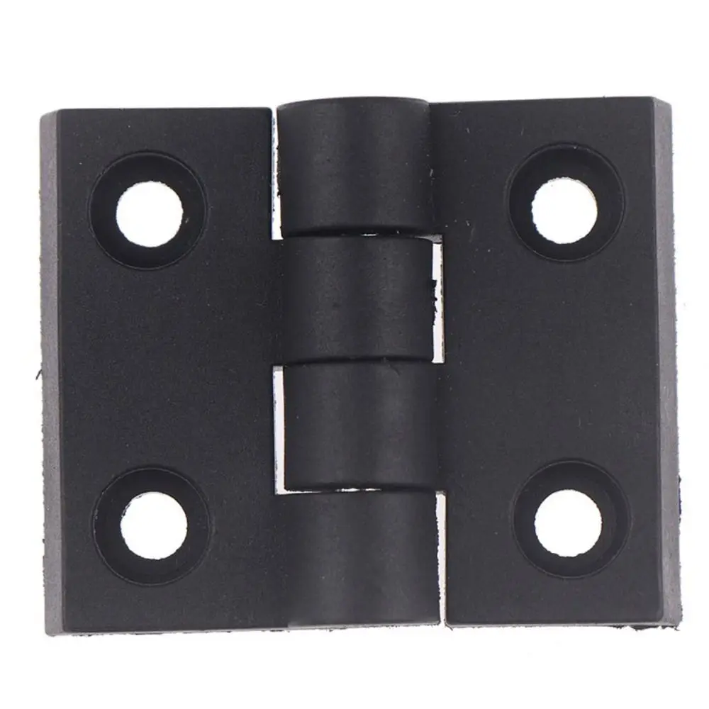 Professional ABS Plastic Plastic Door Hinge Hardware Black Small Hinges Wear-resistant Durable Door Bearing For Furniture