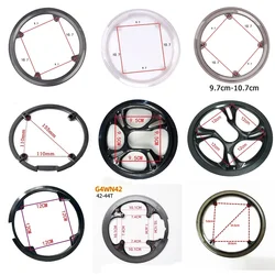 4/8 buracos 42t/48t bicicleta manivela diy capa bicicleta pedaleira corrente roda capa guarda protetor de substituição 9.7-10.7 tamanho opcional