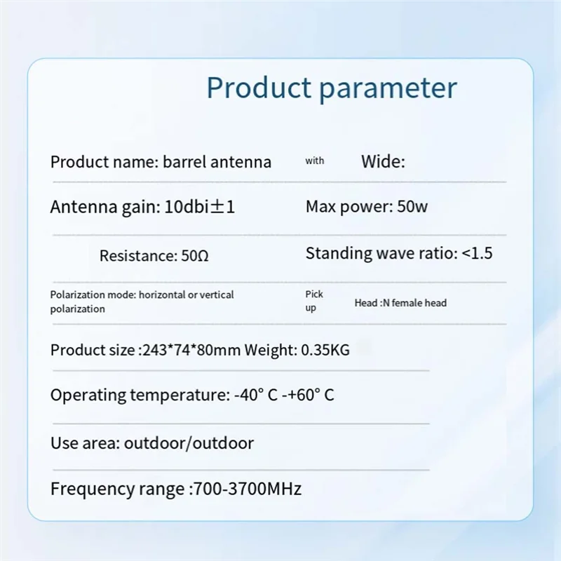 FULL-800-3700 МГц 4G LTE Wi-Fi антенна с высоким коэффициентом усиления 10Dbi наружные антенны для роутерской антенны дальнего действия