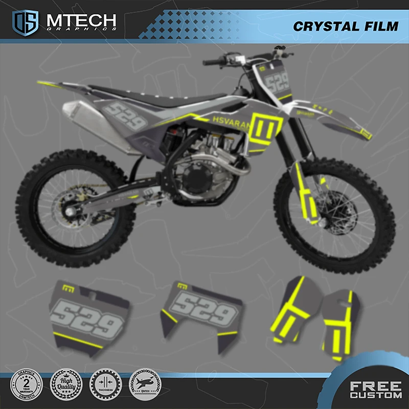 

DSMTECH Motorcycle Graphics Decals Stickers Kits For Husqvarna TC FC 125 250 350 450 2016 2017 2018 TE FE 2017 2018 2019 001