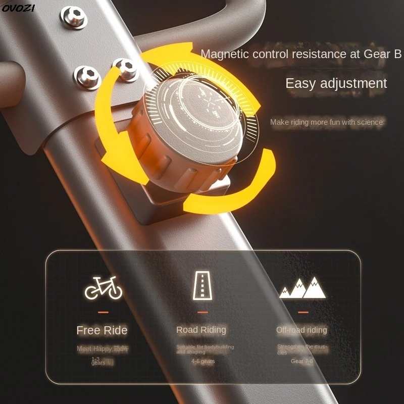OVOZI دراجة رياضية قابلة للطي المنزل التحكم المغناطيسي فائقة الهدوء داخلي ركوب الدراجات معدات الصالة الرياضية Maquina De Ejercicios حار جديد #3