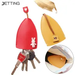 Korea Pull Type Key Case PU Leather Key Wallets Unisex Car Housekeepers Case Leather Key Keychain Pouch New Holder K9F0