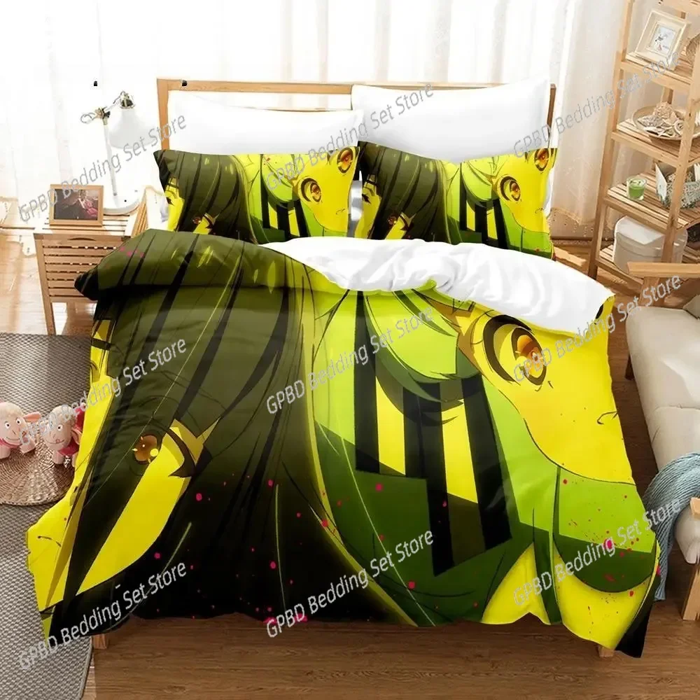 Zombie Land Saga Bedding Set Single Twin Full Queen King Size Bed Set Adult Kid Bedroom Duvetcover Sets 3D Print bed sheet set