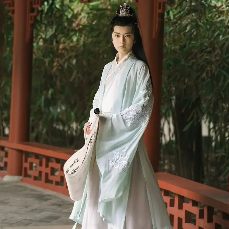 ชุดจีน Hanfu โบราณสำหรับผู้ชายผู้หญิงวินเทจปักลายแบบดั้งเดิมชุดคอสเพลย์ผู้หญิงเทศกาลฮาโลวีนเทศกาล3XL ขนาดใหญ่พิเศษ