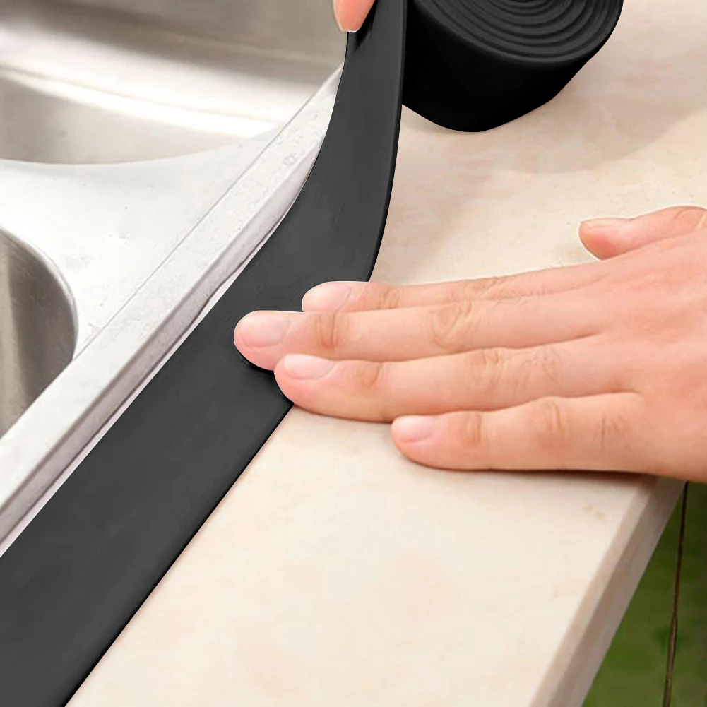 Adesivo autoadesivo per bordi da parete Anti-macchia Bella pasta per cucitura Nastro sigillante per angoli anti-muffa per cucina Bagno Vasca da bagno