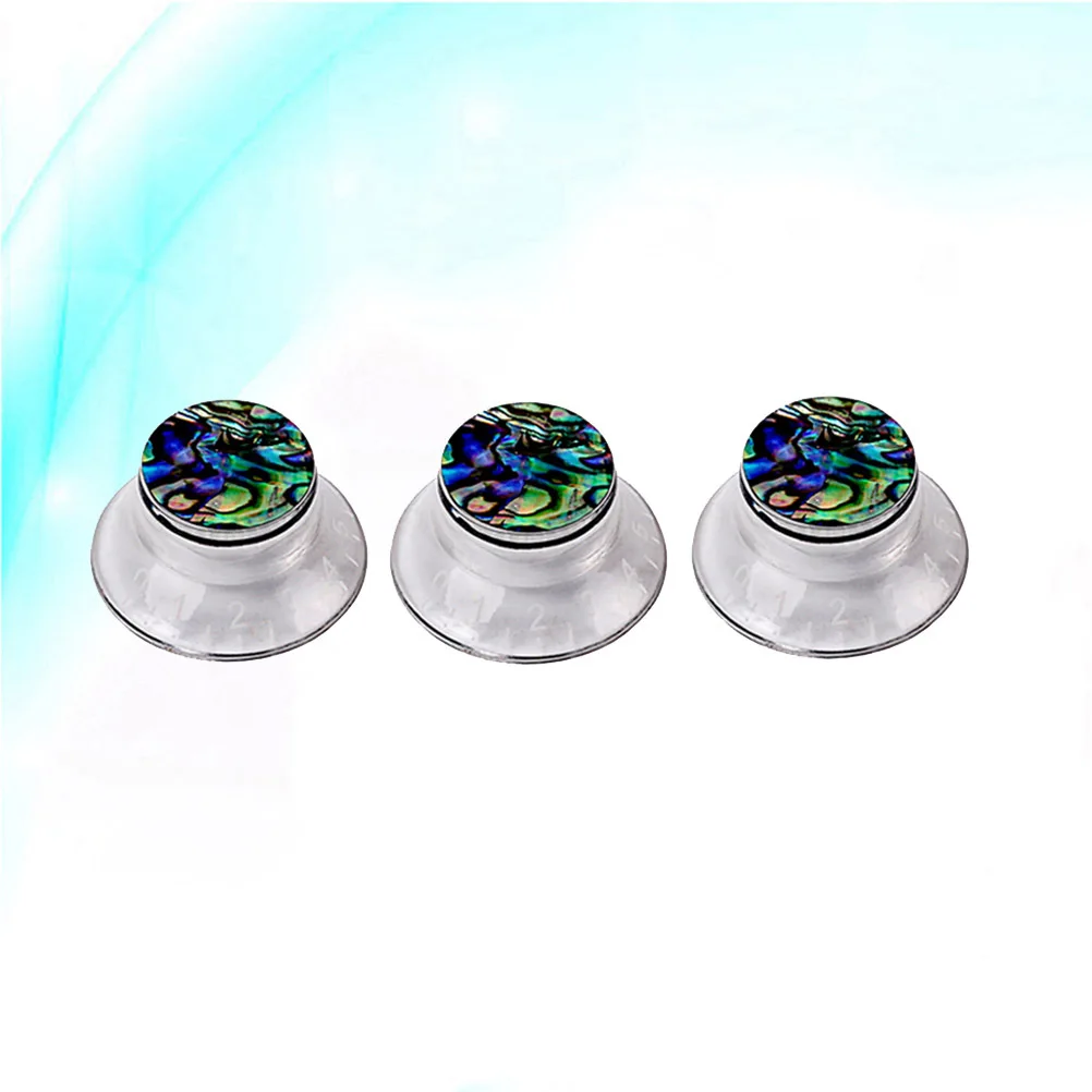 

3Pcs Electric Guitar Volume Tone Control Knobs Caps Sturdy Trustworthy Multifunctional Easy to Install Chic Accessory for Guitar