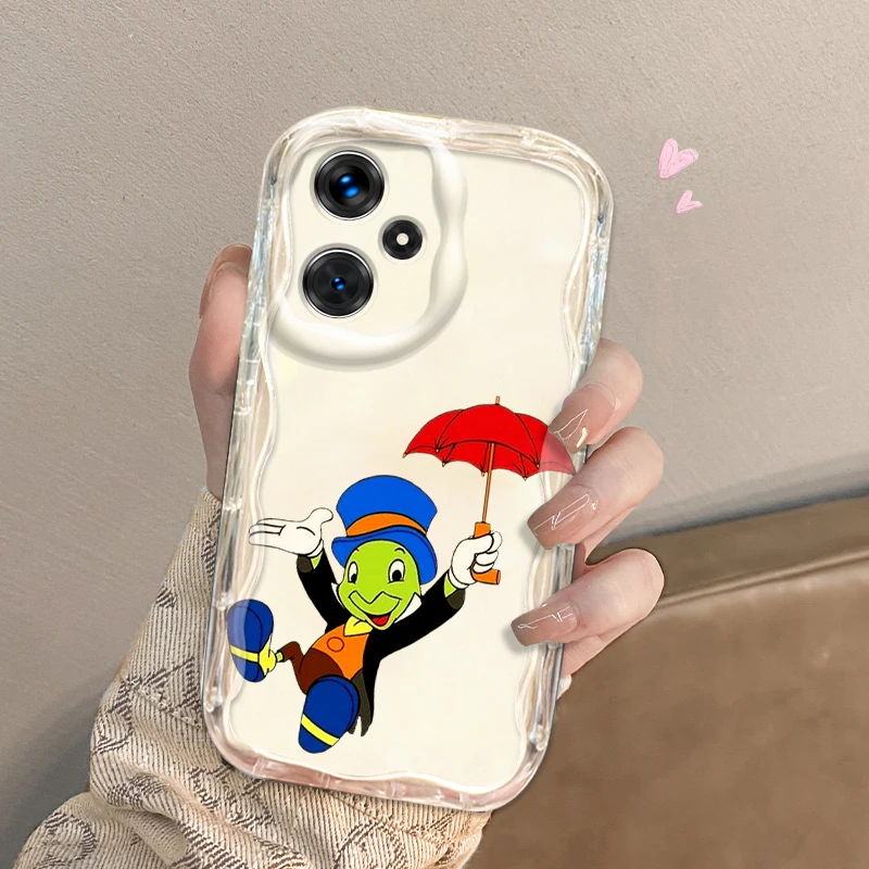 Disney Pinocchio Fashion For Xiaomi Redmi Note 13 12 12S 11S 11 10 9 8 10A 9C 9T Pro Plus 5G Wave Oil TPU Phone Case