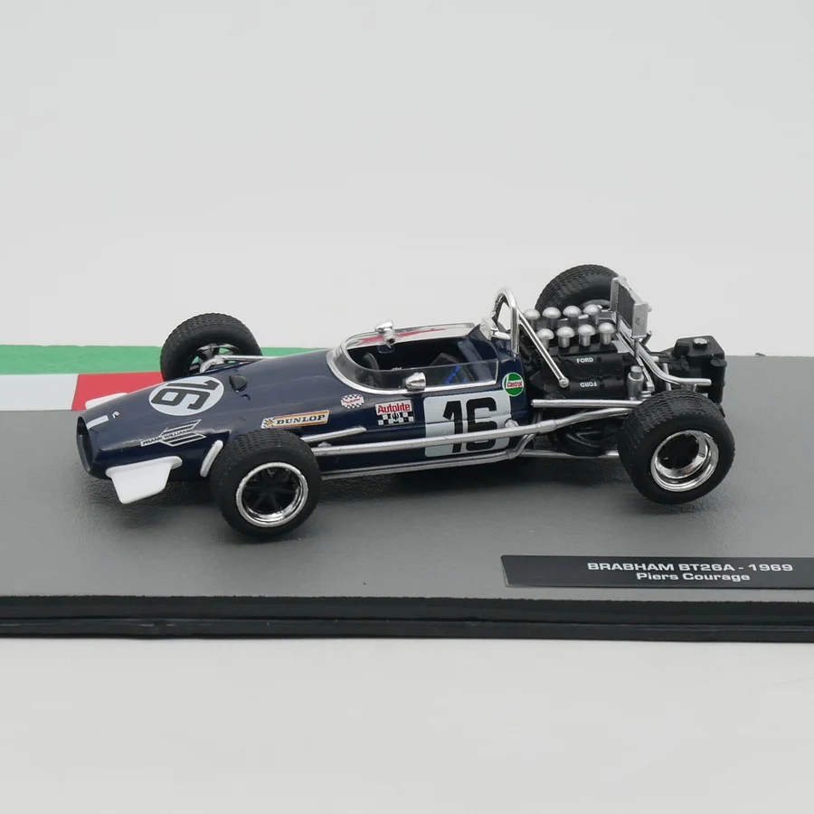 Ixo 1:43 Racing Brabham BT26A 1969 Piers Courage Diecast Car Model Metal Toy Vehicle