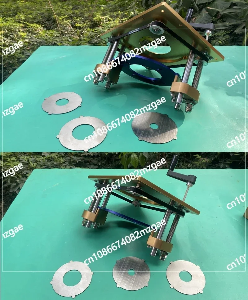 Flip Board Lifting Platform Synchronous Lifting Platform Solid Wood Furniture Trimming and Slotting Worker